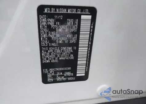 2013 Infiniti Qx56 из США, поврежденный, VIN JN8AZ2NC8D9330385